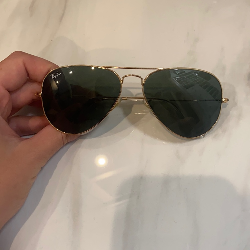 Gold Rayban Aviators